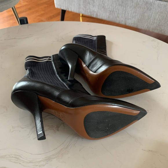 Fendi leather & knit sock boots - Picture 4 of 6